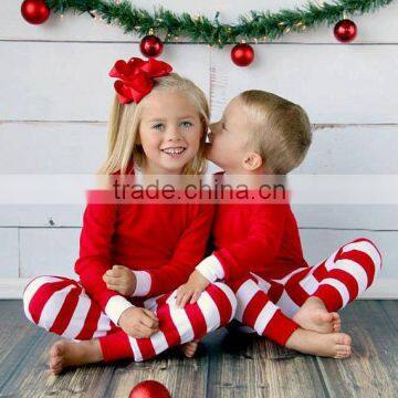 Family Cotton Christmas Pajamas With Stripe Red/green/blue photo-2