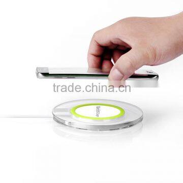 2016 Cool LED indictor Charging QI Standard Wireless Charger Pad And Receiver For Both iPhone Android Phone                        
                                                Quality Choice
