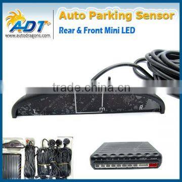 Front and rear 8 sensors mini black led parking sensor