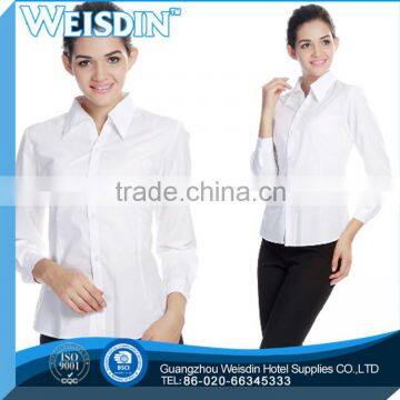 Product Promotion hot sale polyester/cotton demin shirts for women