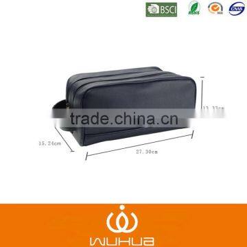 Luxury PU Double Zip Cosmetic Bag for Travel photo-6