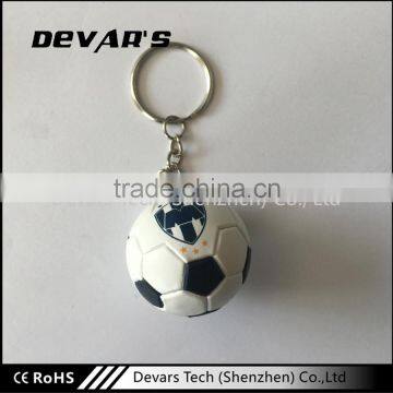 China factory high quality plastic smart football shaped keychain