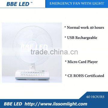High quality solar power tv fan,radio fan with emergency light