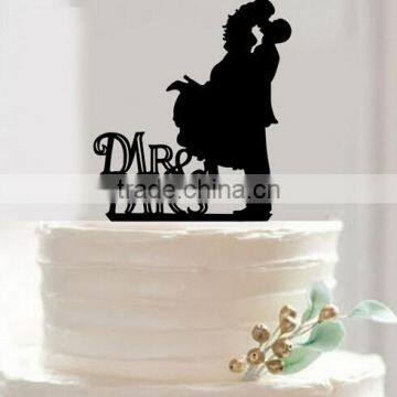 NEW Acrylic Mr &Mrs Bride Groom Wedding Love Cake Topper Party Favors Decoration