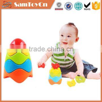 Early teaching toys intelligent baby plastic stacking toys