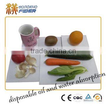 Oil absorbent pad,PE/ Nonwoven Material and Food Industrial Use meat absorbent pad, Absorbent pad