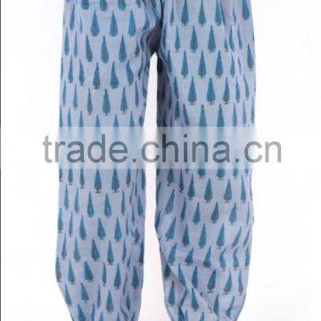 Indian Hand Block Printed Baggy Trouser Harem Pants For Women photo-2