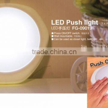 Pure White Color and ABS Lamp Body Material Push Touch Tap Night Light