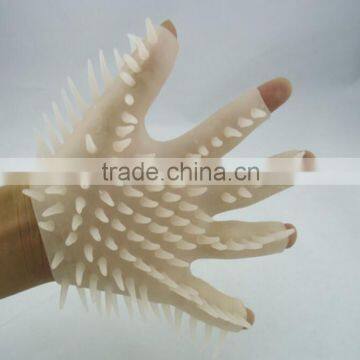 Wholesale Fantastic Shape Soft Silicone Rubber Massage Sex Glove photo-2