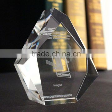 2016 clear crystal glass paperweight