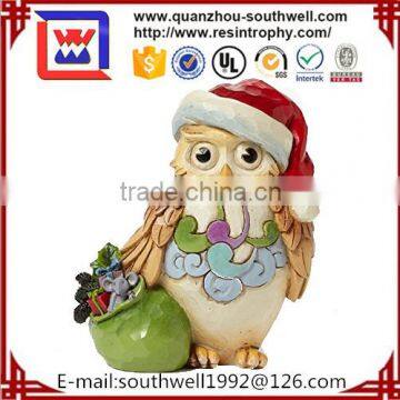 Mini Christmas Owl Figurine