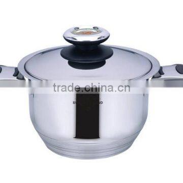 High Quality Cooking Pots 16pcs Stainless Steel Thermometer Cookware Set photo-5