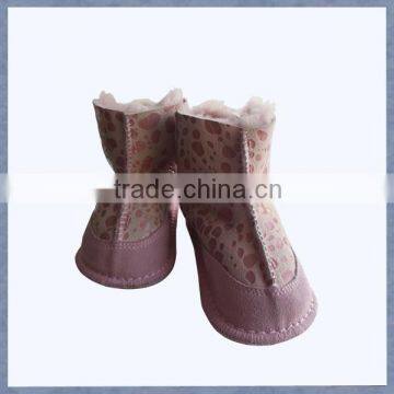 2015 hot sale sheepskin with fur kids boots