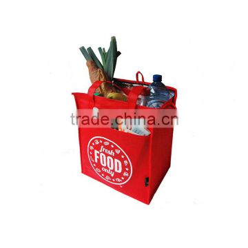 high quality eco friendly recycled aluminum foil cooler bag with customized design .