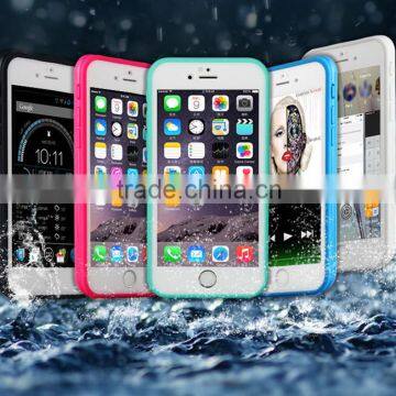 Hot Sale Super waterproof mobile phone case for i6 TPU + PC Waterproof Cover