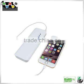 2016 Wholesale price 10000mah charger portable power bank with LED torch light for iphone