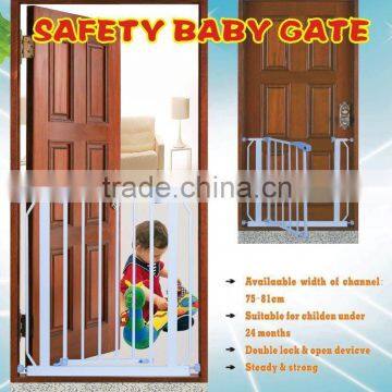 2015 SG03 baby safety gate with double lock and extra extension pass 2n1930 fit for eu marketing.