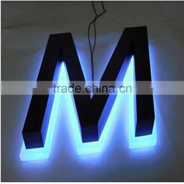 3d Diy Stainless Steel Led Backlit Channel Letter Sign Outdoor Used