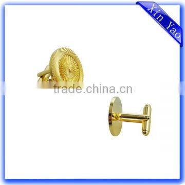 Directly Factory Custom Make Die struck brass Gold Cufflink