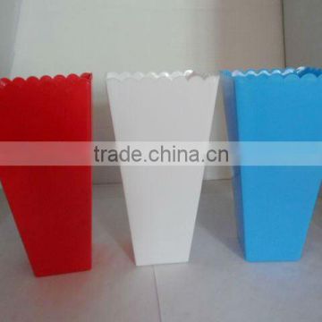 thick square plastic popcorn cup