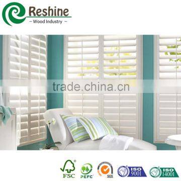 Plastic window blind PVC plantation shutter louvers