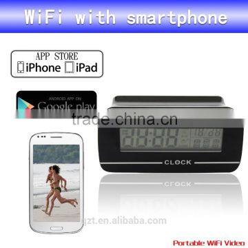 Alarm Clock Hidden Camera Mini Dvr Watch WIFI electronic clock Camera