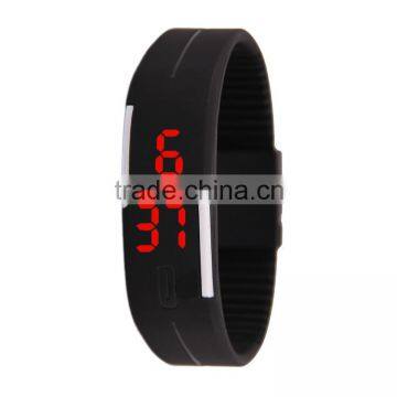 LED Silicone digital watch fashion design custom logo touch screen sport led silicon watch