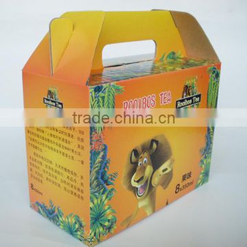 Colored Paper box with handle