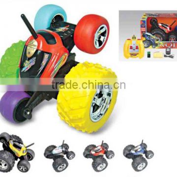 10185271 TOP 4 channels rc stunt car with colorful wheels