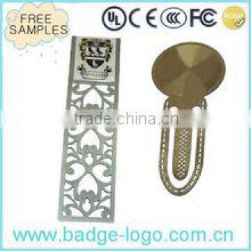 custom cheap promotional design your own metal bookmarks