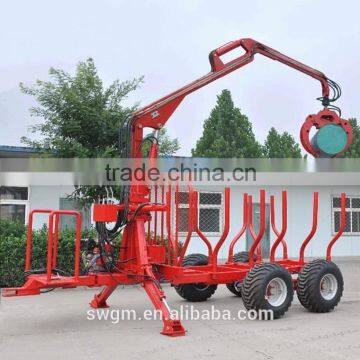 Africa hot selling ZM10006 10 tons sugarcane harvesting trailer with crane