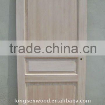 Interior Wooden Room Door Without Paint