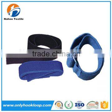 Colorful elastic hook and loop straps with customed printed logo, elastic waist bands