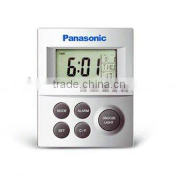 2013New Design silver table digital LCD Clock