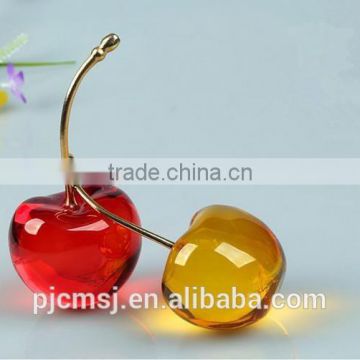 crystal Cherry for gift glass decoration