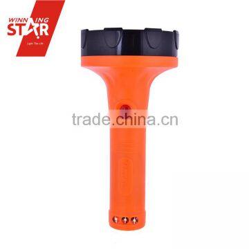 Rechargeable big head plastic torch Led flashlight