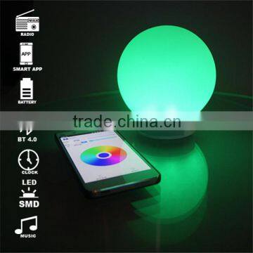 silicone ball lighting touch sensor pat changing color soft orb app music speaker