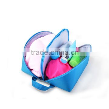 Manufacture organic cosmetic bag plain nylon cosmetic bag polyester cosmetic bag