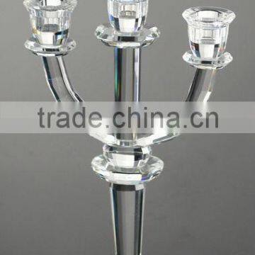 3 Arm Crystal Candle Holder for Wedding Decoration