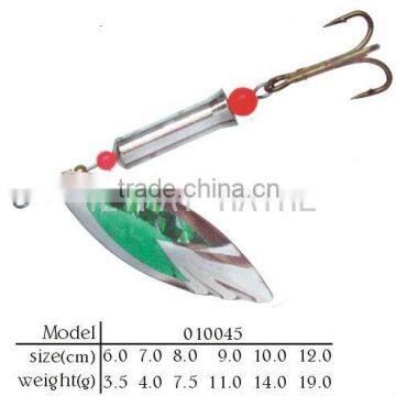 Spinner bait metal lure