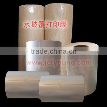 Blank water transfer printing film for inkjet printer, hydrographic printing film for inkjet printer.