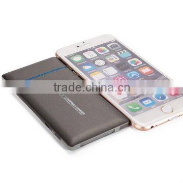 Li-polymer battery 5000mah universal mobile power bank charger