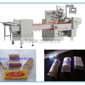 Automatic Wafer Biscuit Tray-Free Packing Machine with Auto Feeding System/Horizontal Biscuit Packaging Machine