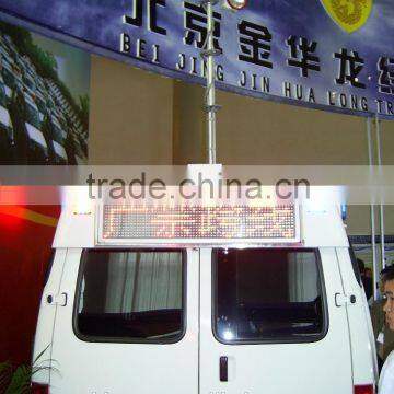 100w LED roof mounted light tower for fire truck