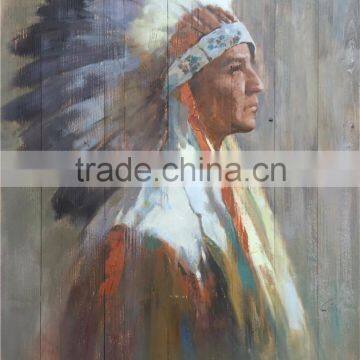 Indian MB088 Woodland Modren Character Handmade Artwork Wall Paintings on board Oil Painting