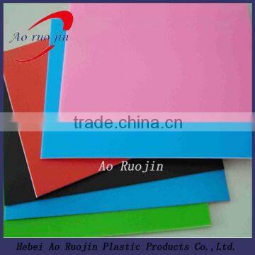 China supplier interior decoration rigid color pp plastic board