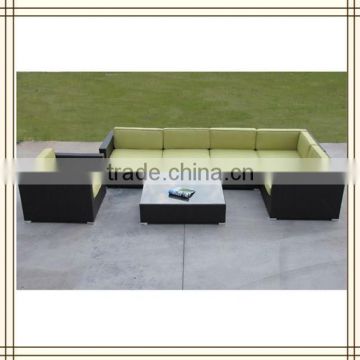 comfortable green cushion sectional sofa (S22)