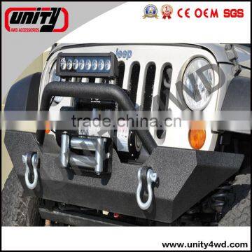 4x4 Off road auto part hot sell Front bumper for wranlger jk 07+