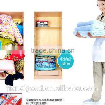 plastic type bedding &clothing use vacuum compressed bag