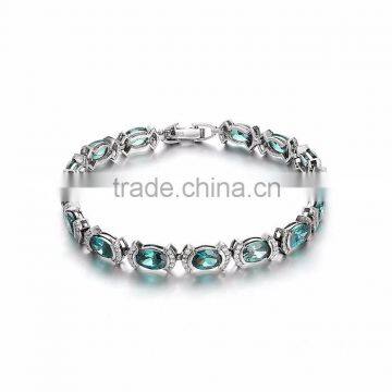 925 sterling silver jewelry rhinestone bracelets for women